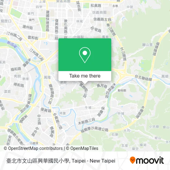 臺北市文山區興華國民小學地圖