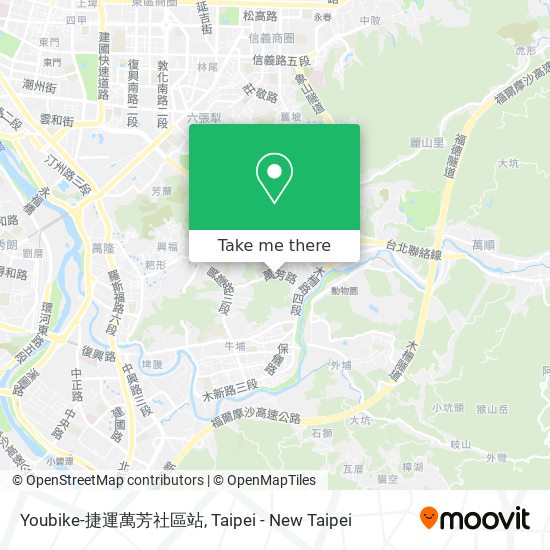 Youbike-捷運萬芳社區站 map