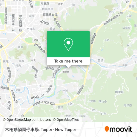 木柵動物園停車場地圖