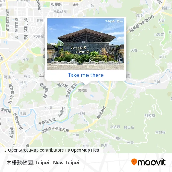 木柵動物園 map