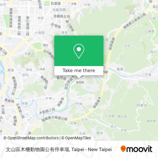 文山區木柵動物園公有停車場 map