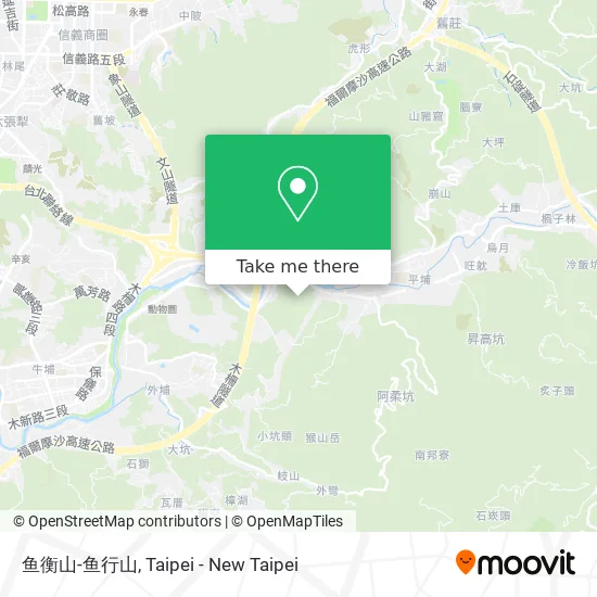 鱼衡山-鱼行山地圖