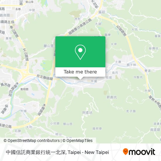 中國信託商業銀行統一北深 map