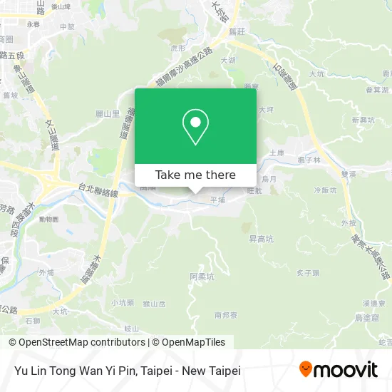 Yu Lin Tong Wan Yi Pin map