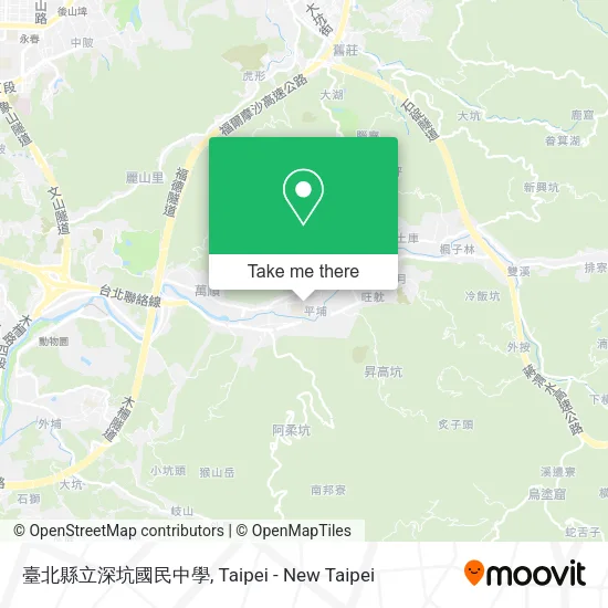臺北縣立深坑國民中學地圖