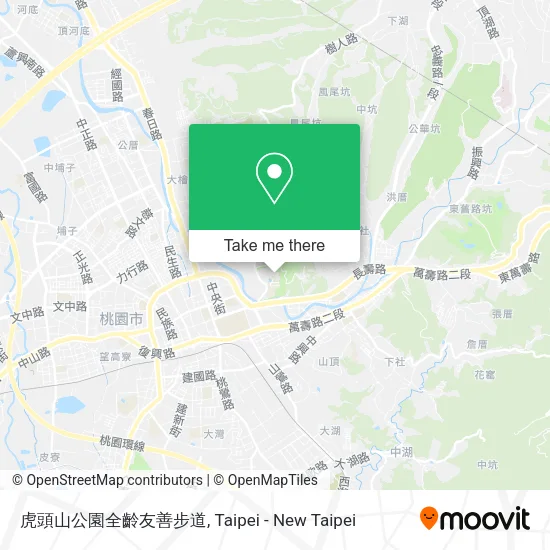 虎頭山公園全齡友善步道地圖