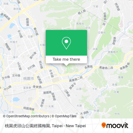 桃園虎頭山公園經國梅園 map