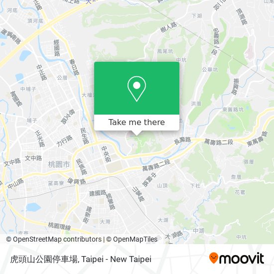 虎頭山公園停車場 map