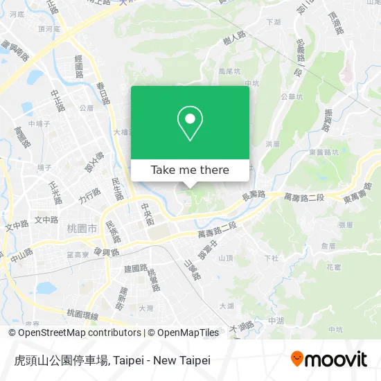 虎頭山公園停車場 map