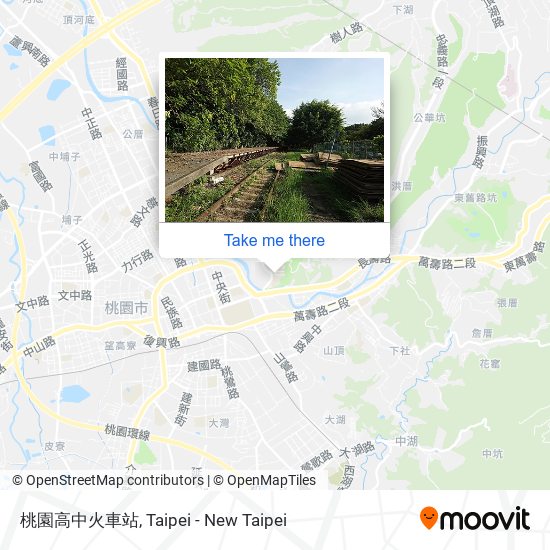 桃園高中火車站 map