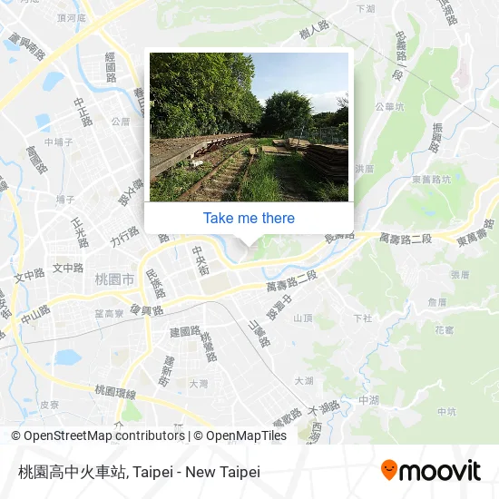 桃園高中火車站 map