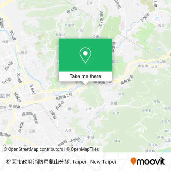 桃園市政府消防局龜山分隊地圖