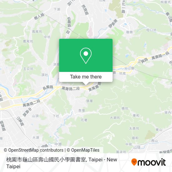 桃園市龜山區壽山國民小學圖書室地圖