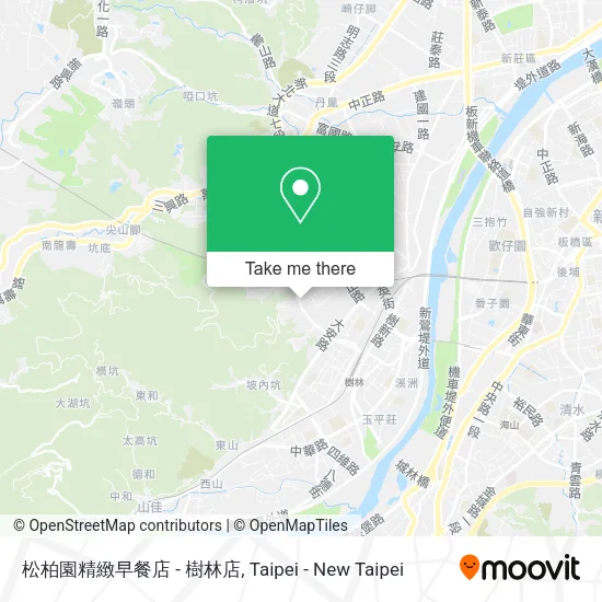 松柏園精緻早餐店 - 樹林店地圖