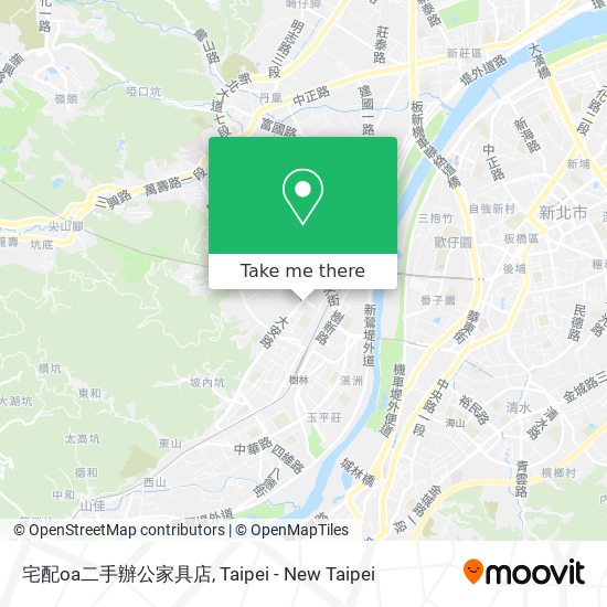 宅配oa二手辦公家具店 map