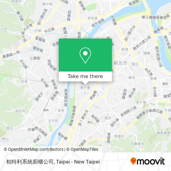 柏特利系統廚櫃公司地圖