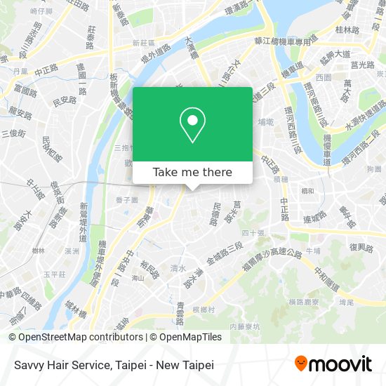 Savvy Hair Service map