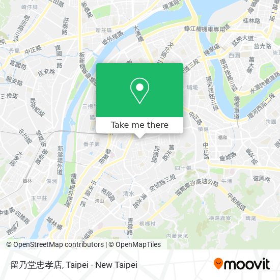留乃堂忠孝店 map
