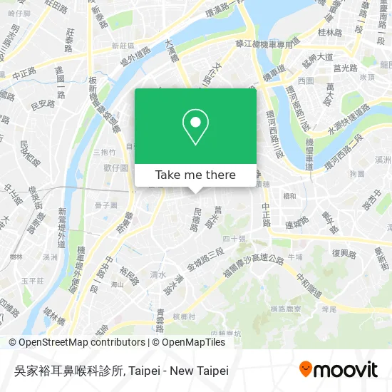 吳家裕耳鼻喉科診所 map