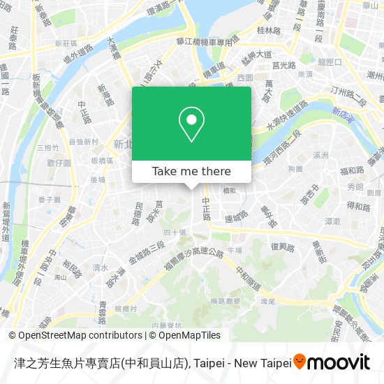 津之芳生魚片專賣店(中和員山店) map