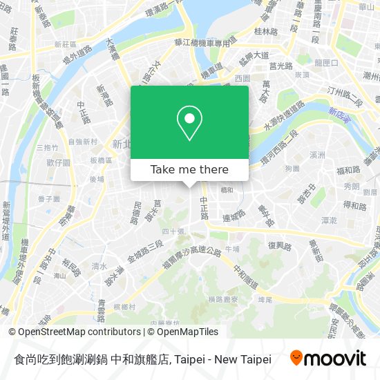 食尚吃到飽涮涮鍋 中和旗艦店 map