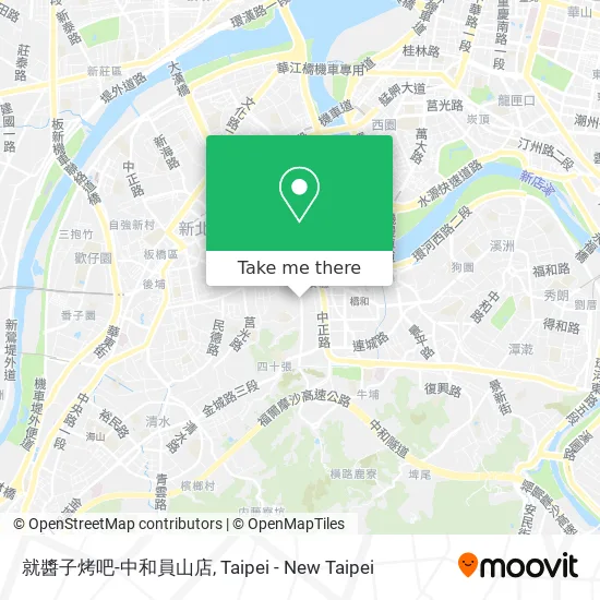 就醬子烤吧-中和員山店地圖