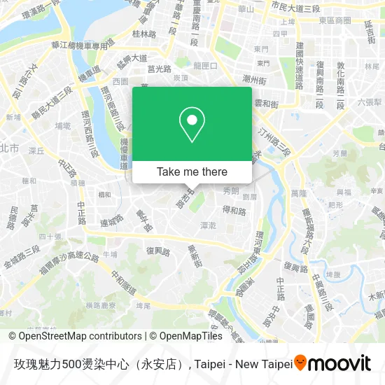 玫瑰魅力500燙染中心（永安店）地圖