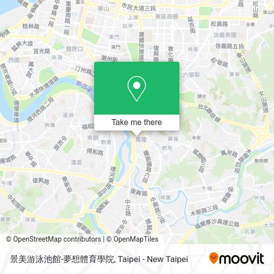 景美游泳池館-夢想體育學院地圖