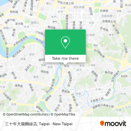三十年大腸麵線店地圖