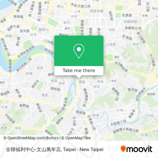 全聯福利中心-文山萬年店地圖