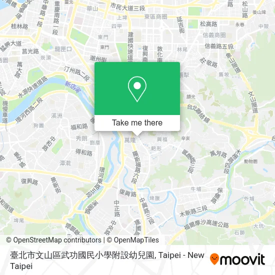 臺北市文山區武功國民小學附設幼兒園地圖