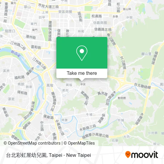 台北彩虹屋幼兒園地圖