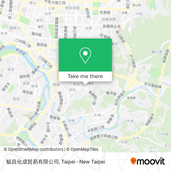 毓昌化成貿易有限公司 map