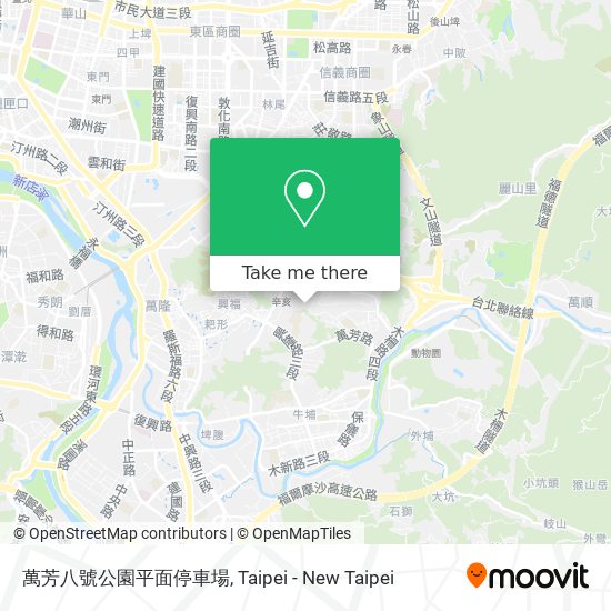 萬芳八號公園平面停車場 map