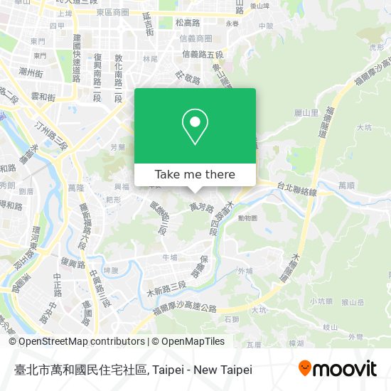 臺北市萬和國民住宅社區 map