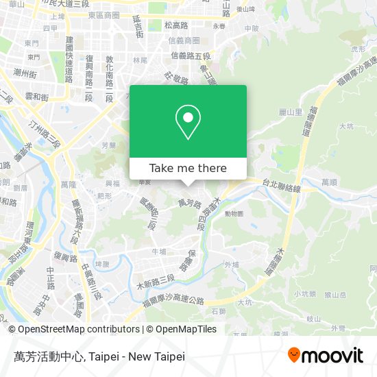 萬芳活動中心 map