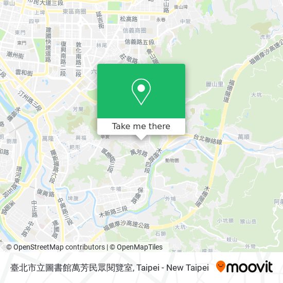 臺北市立圖書館萬芳民眾閱覽室 map