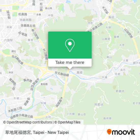 草地尾福德宮 map