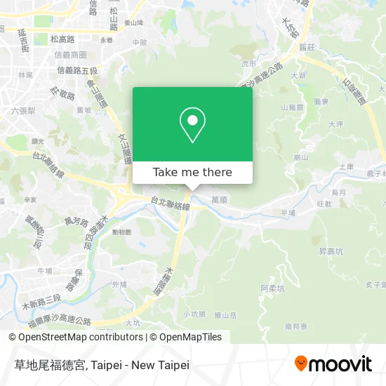 草地尾福德宮 map