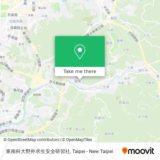 東南科大野外求生安全研習社地圖