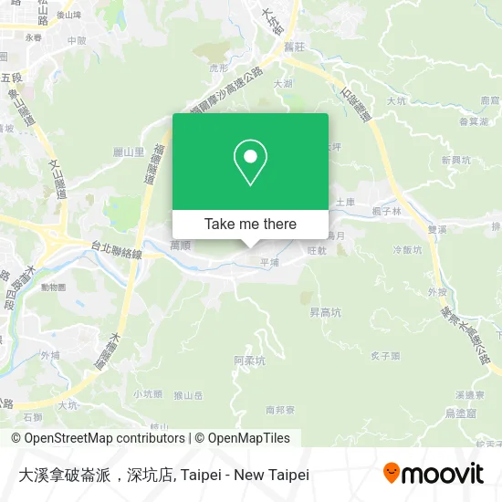 大溪拿破崙派，深坑店地圖