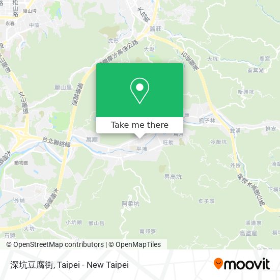 深坑豆腐街 map