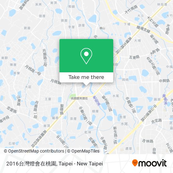 2016台灣燈會在桃園地圖