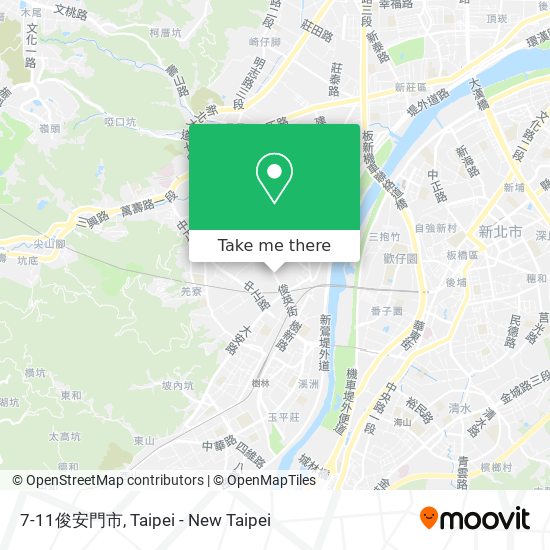 7-11俊安門市 map