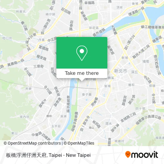 板橋浮洲仔洲天府地圖