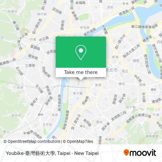 Youbike-臺灣藝術大學 map