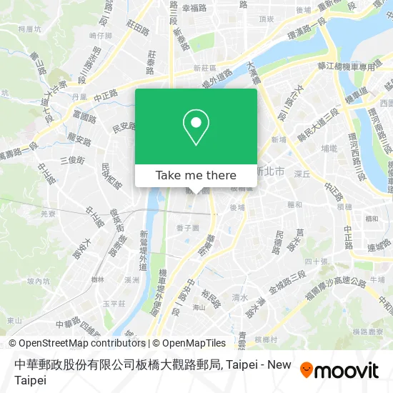 中華郵政股份有限公司板橋大觀路郵局 map