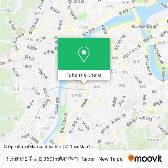 1元鎚鎚2手百貨360行應有盡有 map