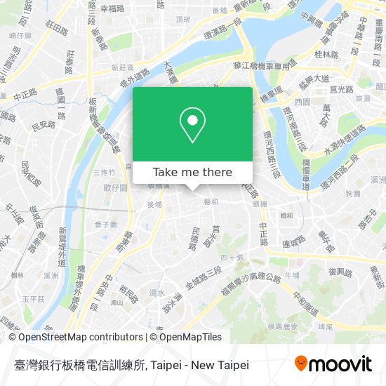 臺灣銀行板橋電信訓練所地圖