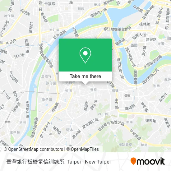 臺灣銀行板橋電信訓練所地圖